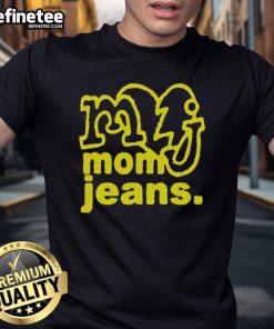 Good Mom Jeans Performance T-Shirt in soft cotton, perfect for casual wear and active lifestyles, featuring a stylish design.