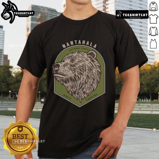 Good Nantahala National Forest North Carolina Mountains Bear T-Shirt featuring a scenic bear design and mountain backdrop.