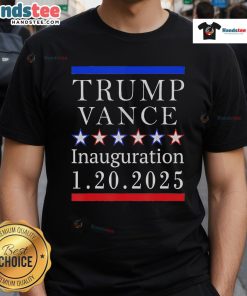 Good President Trump Vance Inauguration Day 2025 Political T-Shirt featuring bold graphics and patriotic colors.