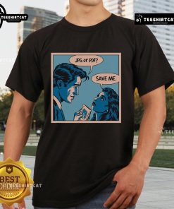 Funny vintage saying meme t-shirt design featuring 'Good Save Me' text, perfect for humor lovers and vintage style enthusiasts.