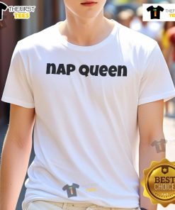 Alt Text: Good Slushy Noobz Hamzah's Nap Queen T-Shirt featuring a fun design, perfect for comfy lounging and casual wear.