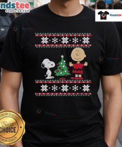 Good Snoopy Peanuts Charlie Christmas Tree 2024 T-Shirt featuring Snoopy and festive holiday designs for Christmas cheer.