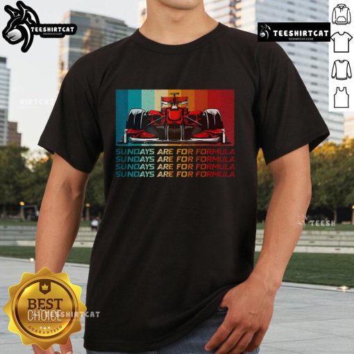 Good Sundays Are For Formula Racing Lover T-Shirt featuring motorsports and fast cars design, perfect for racing fans.