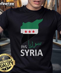 Good Syria Flag Apparel Free T-Shirt featuring the vibrant Syrian flag design on a stylish, comfortable shirt.