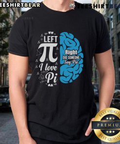 Happy Pi Day t-shirt featuring a funny math teacher and student with 'I Love Pie' design, celebrating math and science.