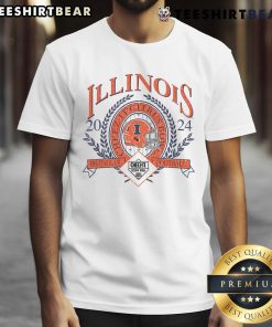 Hot 84 Blanc Illinois Fighting Illini 2024 Citrus Bowl T-Shirt featuring team logo and vibrant design for fans.