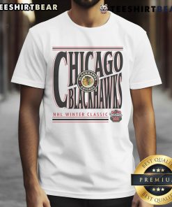 Chicago Blackhawks Khaki 2025 NHL Winter Classic Richmond Powerhouse T-Shirt featuring team logo and stylish design.