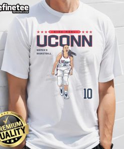 Alt Text: Hot Nika Muhl basketball player wearing a stylish lover team t-shirt on the court, showcasing team spirit.