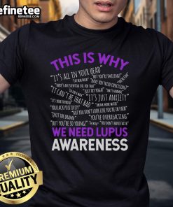 Hot lupus awareness t-shirt design promoting understanding and support for lupus awareness initiatives.