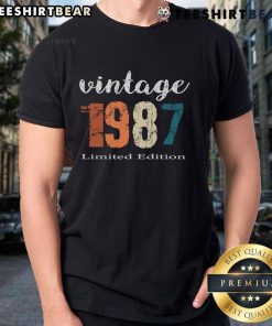 Nice 37 Year Old Vintage 1988 Limited Edition T-Shirt featuring retro graphics and classic design, perfect for collectors.