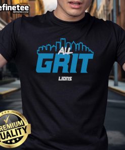 Nice All Grit Detroit Lions T-Shirt featuring bold team logo and vibrant colors, perfect for fans and game day attire.