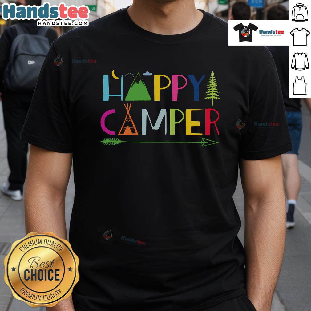 Nice Arrow Camper Happy Summer Camp Camping T Shirt Nice Arrow Camper Happy Summer Camp Camping T-Shirt featuring a vibrant design for outdoor enthusiasts and campers.