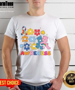 Nice Bears Autism Awareness T-Shirt featuring colorful puzzle pieces symbolizing support for autism acceptance.