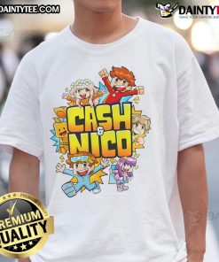 Nice Cash and Nico Go Team T-Shirt featuring vibrant graphics and a trendy design for fans of the duo.
