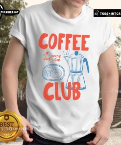 Nice Coffee Club Coffee Lover T-Shirt featuring a stylish design perfect for coffee enthusiasts and casual wear.
