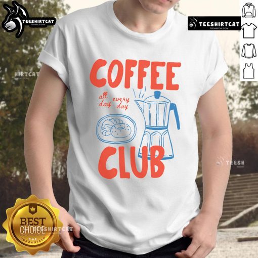 Nice Coffee Club Coffee Lover T-Shirt featuring a stylish design perfect for coffee enthusiasts and casual wear.
