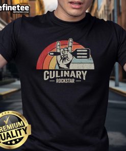 Nice Culinary Rockstar Retro Spatula Groove T-Shirt featuring a vibrant design perfect for cooking enthusiasts.