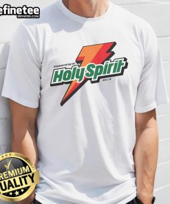 Nice Empowered By The Holy Spirit Christian T-Shirt featuring bold text and vibrant design for faith-inspired fashion.