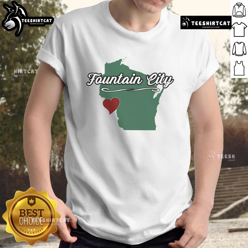 Nice Fountain City Wisconsin Wi Usa City State Souvenir T Shirt Nice Fountain City, Wisconsin souvenir t-shirt featuring a vibrant design celebrating this charming USA city.