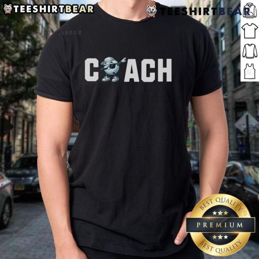 Funny golf coach T-shirt featuring a humorous design, perfect for golf enthusiasts and coaches alike.