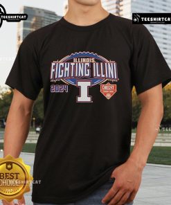 Illinois Fighting Illini 2024 Cheezit Citrus Bowl T-Shirt featuring vibrant team colors and logo, perfect for game day.
