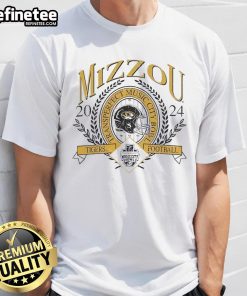 Nice Missouri Tigers 2024 Music City Bowl T-Shirt featuring team logo and vibrant colors for sports fans.