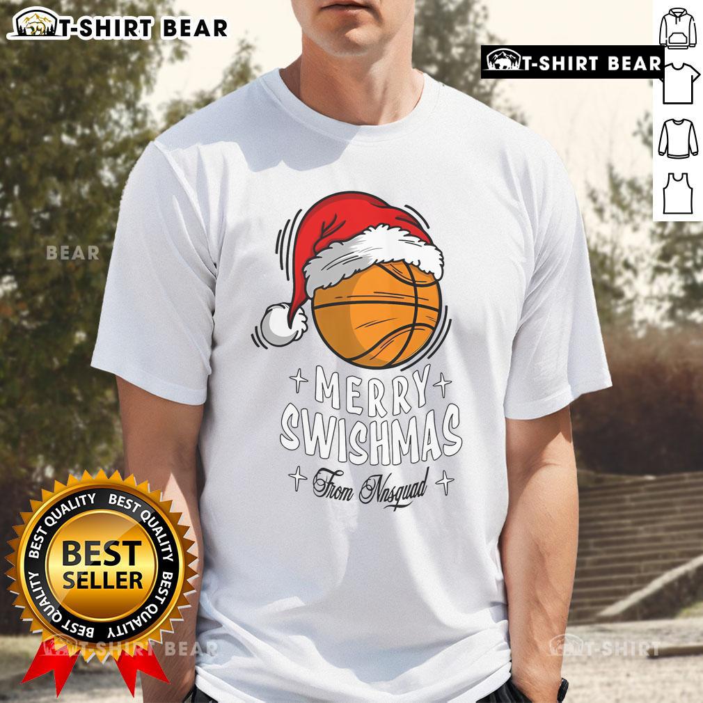 Nice Noah Neumann Swishmas From Nnsquad Christmas T Shirt Nice Noah Neumann Swishmas T-Shirt from Nnsquad featuring festive design, perfect for Christmas celebrations.