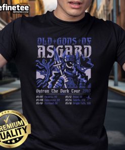 Nice Outrun The Dark Tour 2010 T-Shirt featuring vibrant graphics and tour details, perfect for music memorabilia collectors.