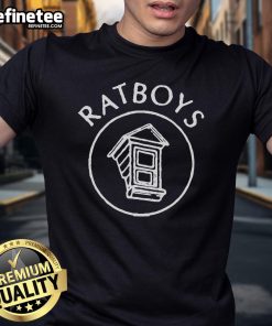 Nice Ratboys Window T-Shirt featuring playful rat graphics, perfect for casual wear and animal lovers.