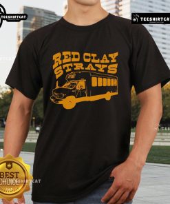 Nice Red Clay Strays Bus T-Shirt featuring a vibrant design, perfect for fans of the Red Clay Strays band.