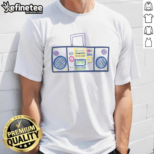 Nice Retro Stereo T-Shirt featuring vintage audio graphics, perfect for music lovers and retro fashion enthusiasts.