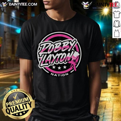 Nice Robby Layton Nation T-Shirt featuring vibrant graphics and a stylish design for fans of Robby Layton.