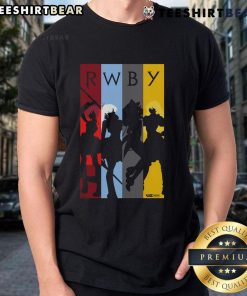 Stylish RWBY character silhouettes T-shirt featuring iconic designs for fans of the animated series.