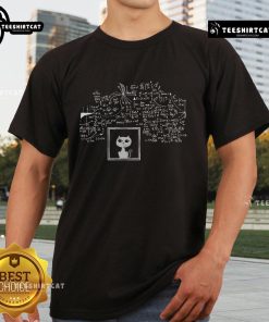 Funny Schrodinger's Cat in a box graphic on a physics-themed T-shirt for science nerds.