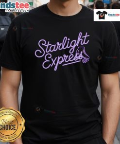 Nice Starlight Musical Theater Express Broadway Theatre T-Shirt featuring vibrant graphics and a stylish design for theater lovers.