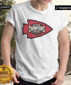 Nice Super Bowl LIX Champions 2025 Kansas City Chiefs football T-shirt featuring vibrant team colors and logo design.