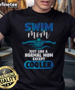 Alt Text: Funny swimming mom t-shirt for Mother's Day featuring 'Nice Swim Mom' design, perfect gift for swimmer mothers.