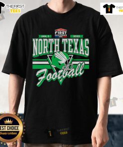 Official 2025 Servpro First Responder Bowl T-Shirt featuring North Texas Mean Green Football design