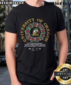 Alt Text: Official 84 Black Oregon Ducks College Football Playoff 2025 Rose Bowl T-Shirt featuring vibrant team logo and design.