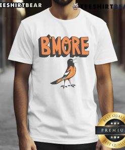 Official Baltimore Pride Bmore Maryland Md T-Shirt featuring vibrant rainbow colors and a bold pride logo.