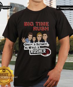 Alt Text: Classic T-Shirt featuring iconic scenes from 'Big Time Rush' TV moments, perfect for fans of the show.