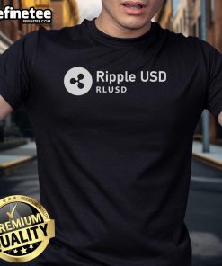 Official Cassie Craddock Ripple USD RLUUSD T-Shirt featuring a stylish design for cryptocurrency enthusiasts.