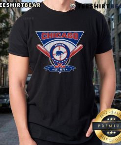 Official Chicago Baseball Est 1876 T-Shirt featuring vintage design and bold graphics, perfect for baseball fans.