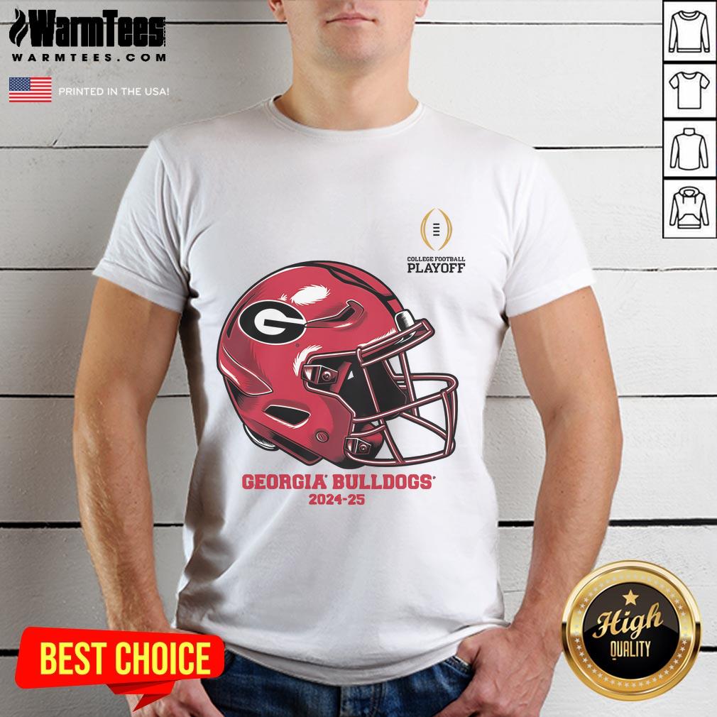 Official College Football Playoff 2025 Georgia Bulldogs Helmet T Shirt Official College Football Playoff 2025 Georgia Bulldogs Helmet T-Shirt featuring team colors and logo for fans.