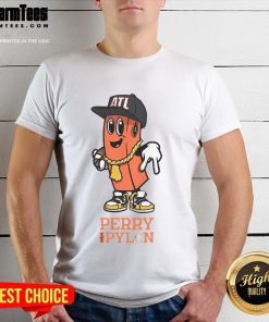 Official College Football Playoff Perry The Pylon Atlanta T-Shirt featuring vibrant design and team colors for fans.