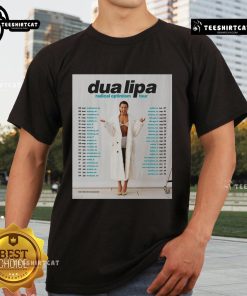 Official Dua Lipa Radical Optimism 2025 Tour T-Shirt featuring vibrant graphics and bold tour logo.