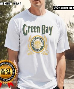 Official Green Bay A Fine Football City Logo T-Shirt featuring vibrant team colors and iconic logo design.