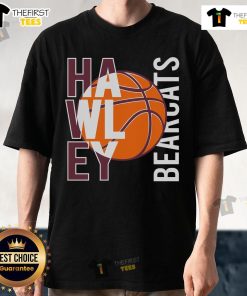 Official Hawley Bearcat Booster Club Bearcats Basketball T-Shirt featuring team colors and logo for fans and supporters.