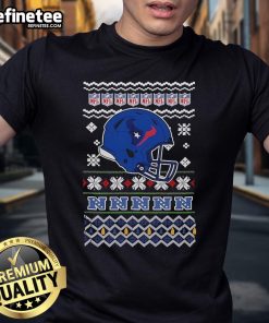 Alt Text: Official Houston Texans NFL Football Christmas helmet t-shirt featuring festive design and team logo for holiday cheer.