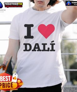 Official I Heart Dal T-Shirt featuring a bold graphic design celebrating artist Salvador Dal's iconic style.
